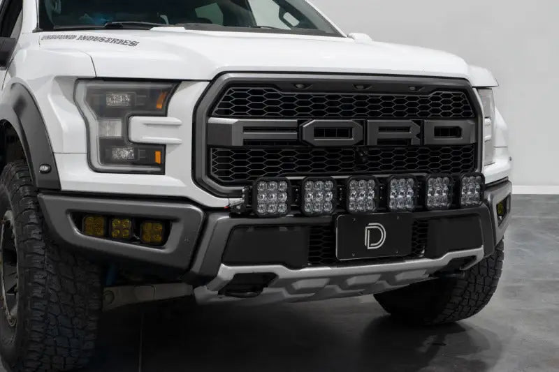 Diode Dynamics 17-20 Ford Raptor SS5 Grille CrossLink Lightbar Kit - Pro White Combo - DD7337