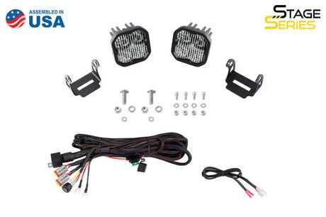 Diode Dynamics 2021 Ford Bronco SS3 LED Ditch Light Kit - Pro White Combo - DD7186