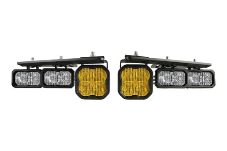 Diode Dynamics 21-Up Ford Bronco Stage Series Fog Pocket Kit - Yellow Sport - DD7179
