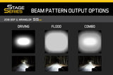 Diode Dynamics 42 In LED Light Bar Single Row Straight Clear Combo Each Stage Series - DD5034