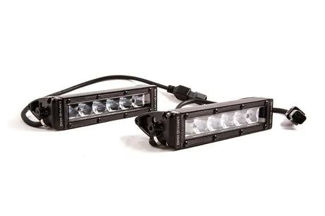 Diode Dynamics 6 In LED Light Bar Single Row Straight SS6 - White Wide Light Bar (Pair) - DD5022P