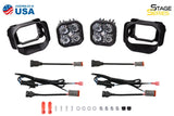 Diode Dynamics SS3 LED Pod Max Type F2 Kit - White SAE Fog - DD6694