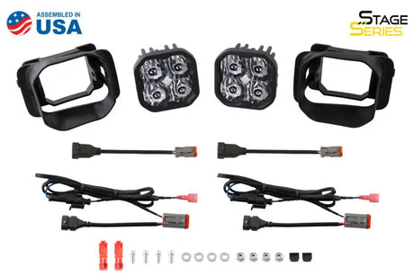 Diode Dynamics SS3 LED Pod Max Type F2 Kit - White SAE Fog - DD6694