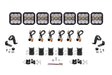 Diode Dynamics SS5 Sport Universal CrossLink 7-Pod Lightbar - White Combo - DD6800
