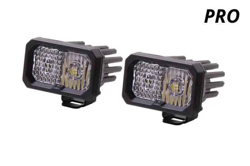 Diode Dynamics Stage Series 2 In LED Pod Pro - White Combo Standard ABL (Pair) - DD6409P