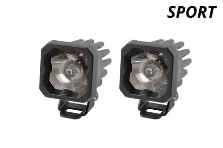 Diode Dynamics Stage Series C1 LED Pod Sport - White Flood Standard ABL (Pair) - DD6445P