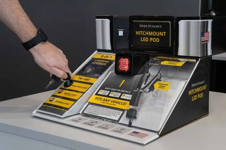 Diode Dynamics Stage Series HitchMount POP Countertop Display - Lights