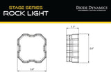 Diode Dynamics Stage Series Rock Light Magnet Mount Adapter Kit (one) - DD7465