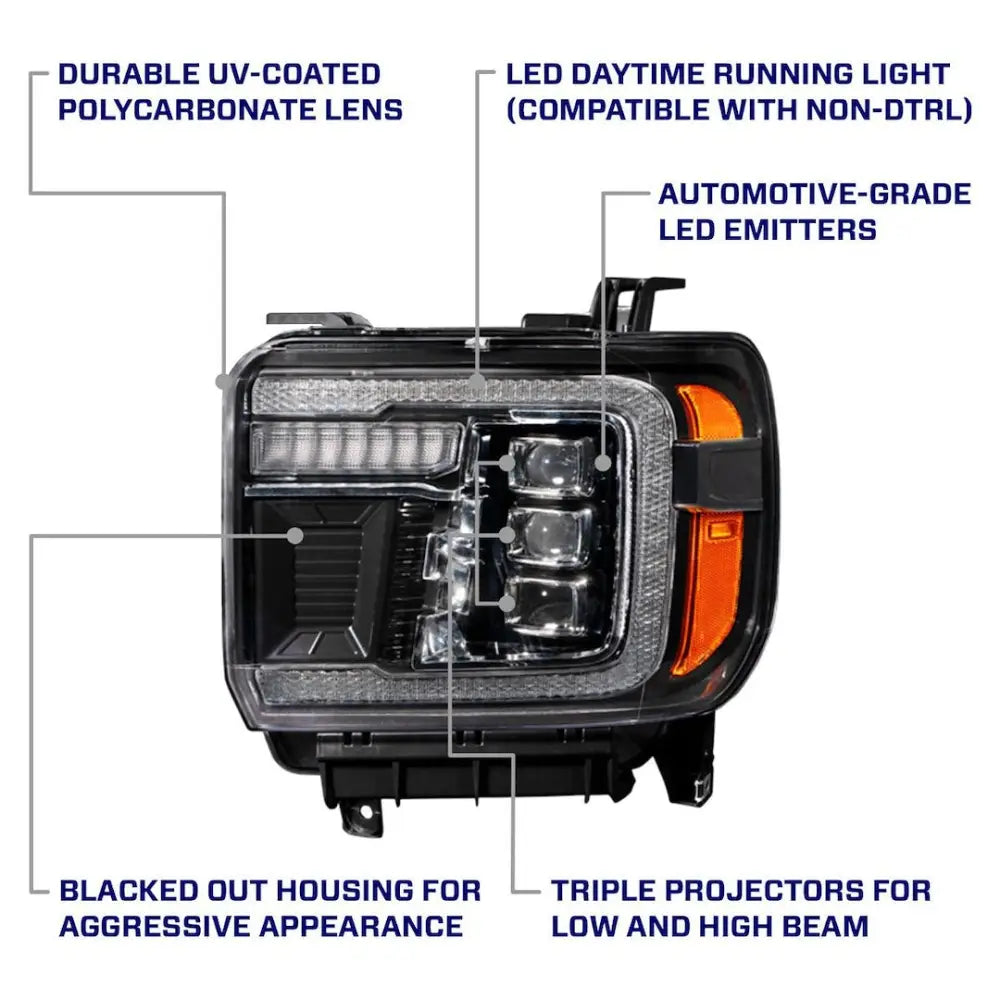 Diode Dynamc DOT Compliant Output Headlight Assembly FL0012 - 2014 Gmc Sierra Led Projector Headl