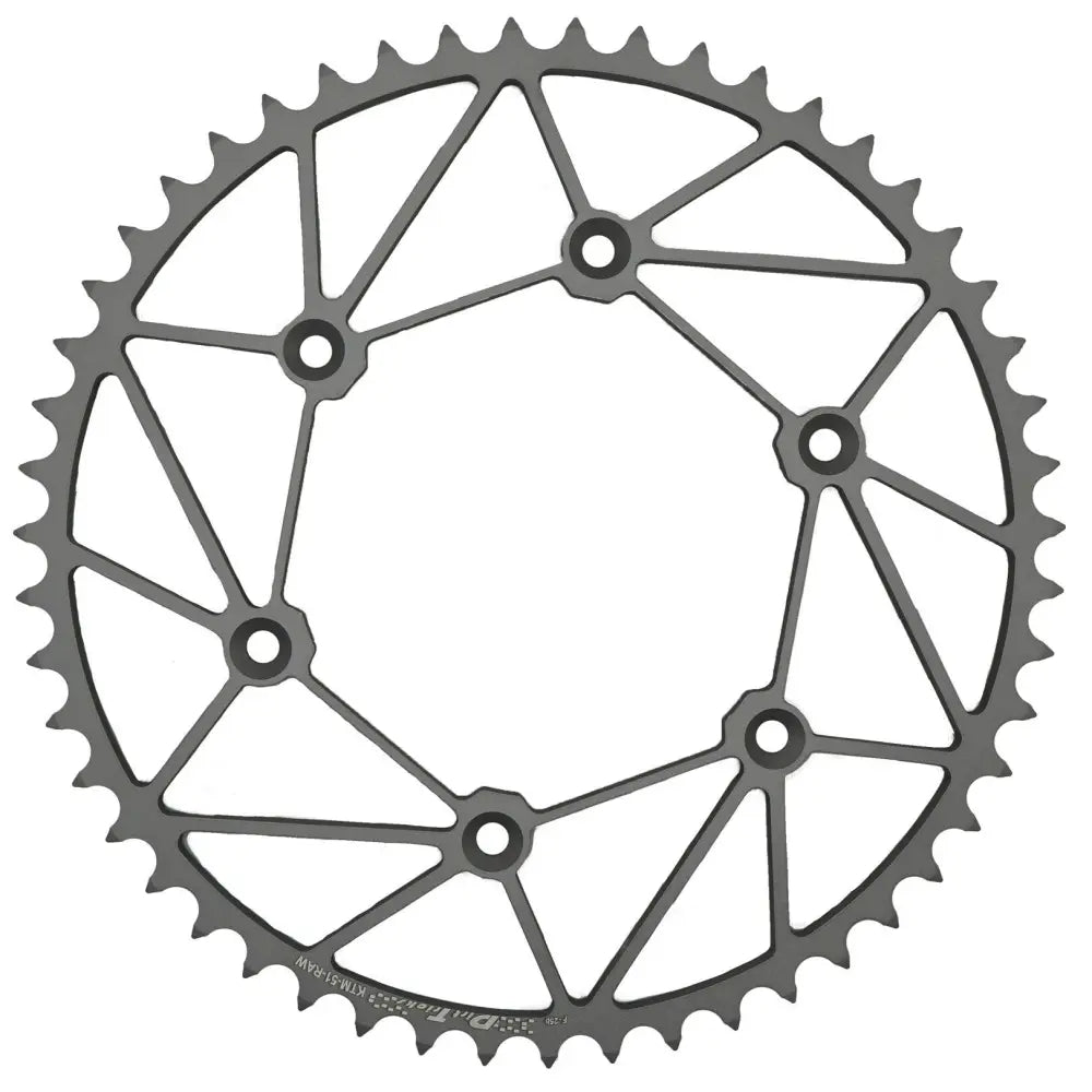 Dirt Tricks Dirt Tricks Sprockets KX-50-RAW - Rear Sprocket Chromoly 50T-520 Raw