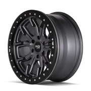 Dirty Life 9303 DT-1 17x9/5x127 BP/-12mm Offset/78.1mm Hub Matte Gunmetal Wheel - Beadlock - Truck & Automotive