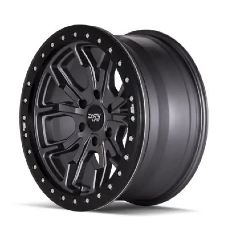 Dirty Life 9303 DT-1 17x9/5x127 BP/-12mm Offset/78.1mm Hub Matte Gunmetal Wheel - Beadlock - Truck & Automotive
