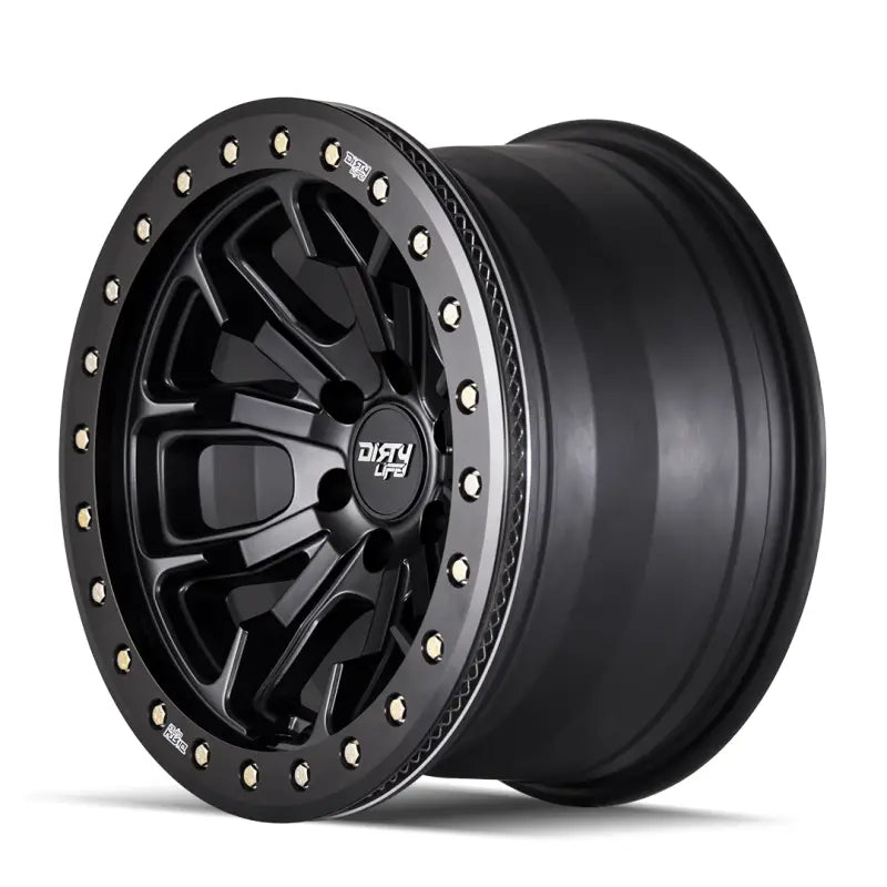 Dirty Life 9303-7973MB12 Dirty Life 9303 DT-1 17x9 / 5x127 BP / -12mm Offset / 78.1mm Hub Matte Black Wheel - Beadlock