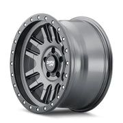 Dirty Life 9309 Canyon Pro 17x9/5x127 BP/-38mm Offset/71.5mm Hub Satin Graphite Wheel - Beadlock - Truck & Automotive