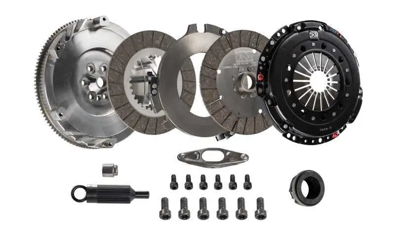 DKM Clutch BMW E9X 335i MS Organic Twin Disc Clutch Kit w/Flywheel 