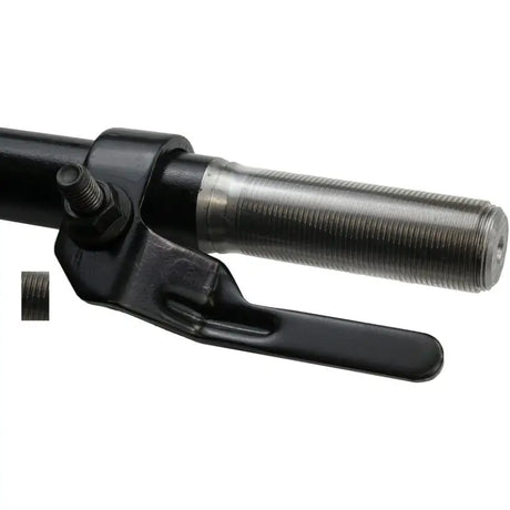 Black metal drag link with threaded grip for DL86279PR Dorman Drag Link Replacement