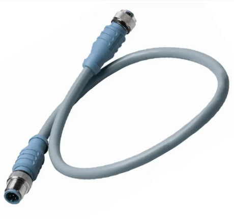 Gray Maretron Mid double-ended cordset with metal connectors for reliable connections