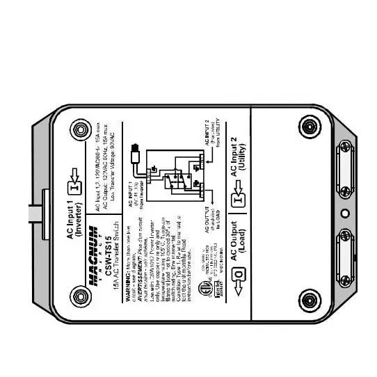 DMX Power CSW-TS15 Limited 90 day warranty