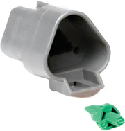 DN-3R Female Receptor 3 Pin Grey - Deutsch Connector