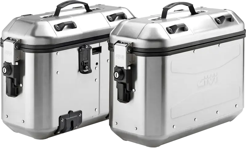 Dolomiti Monokey Side Case 36l Pair Silver - RV and Auto Parts