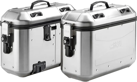 Dolomiti Monokey Side Case 36l Pair Silver - RV and Auto Parts