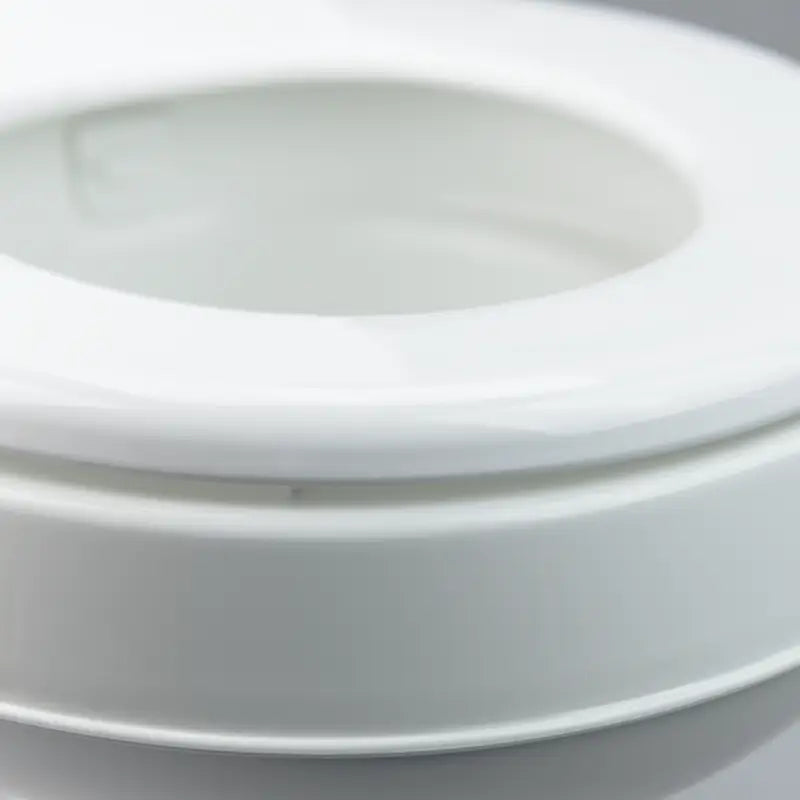 Dometic 300 Series RV Toilet with Easy Clean Design features a round seat and pedal flush for effortless use.