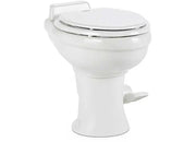 White marine toilet from Dometic 320 Series RV Toilet with vitreous ceramic bowl