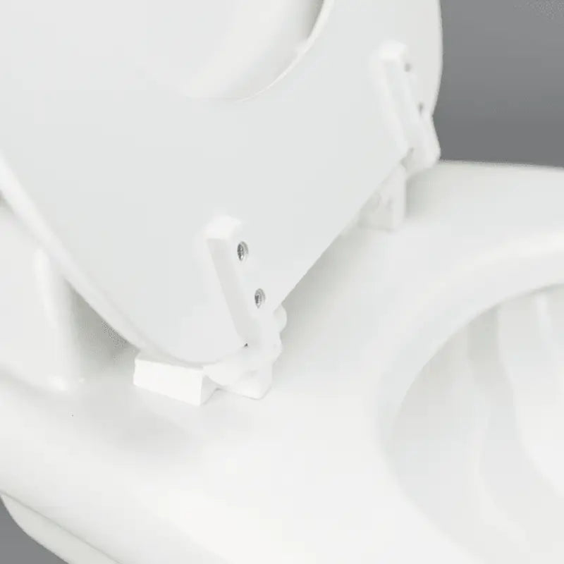 White toilet seat for Dometic 320 Series RV Toilet with vitreous ceramic bowl