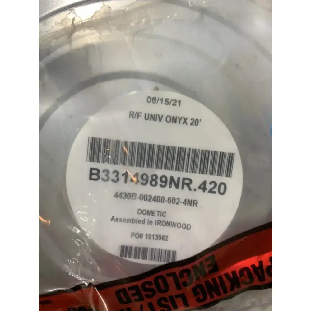 Dometic B3314989NR.420 R/F Univ Pol Onyx 20' - RV and Auto Parts