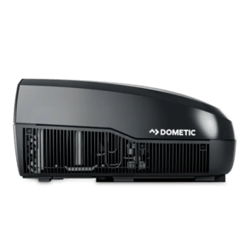 Dometic FreshJet 3 Series 13500 BTU RV Air Conditioner in sleek black, efficient cooling, lightweight design, and quiet operation.