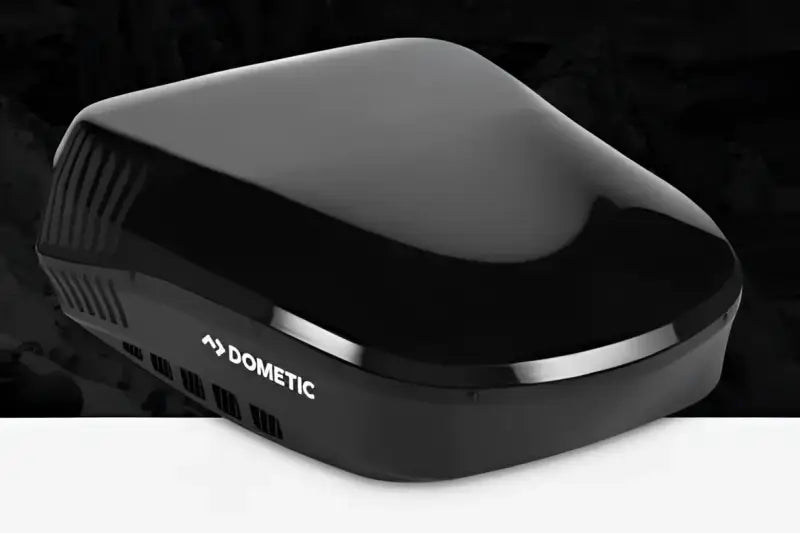 Dometic H551916AXX1J0 Blizzard NXT RV air conditioner outdoor unit in black housing, 15,000 BTU.