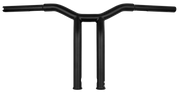 Black motorcycle handlebars from the Dominator Raked Bar 12’’ 1.25’’ Matte Black, great for rv parts & accessories and truck parts