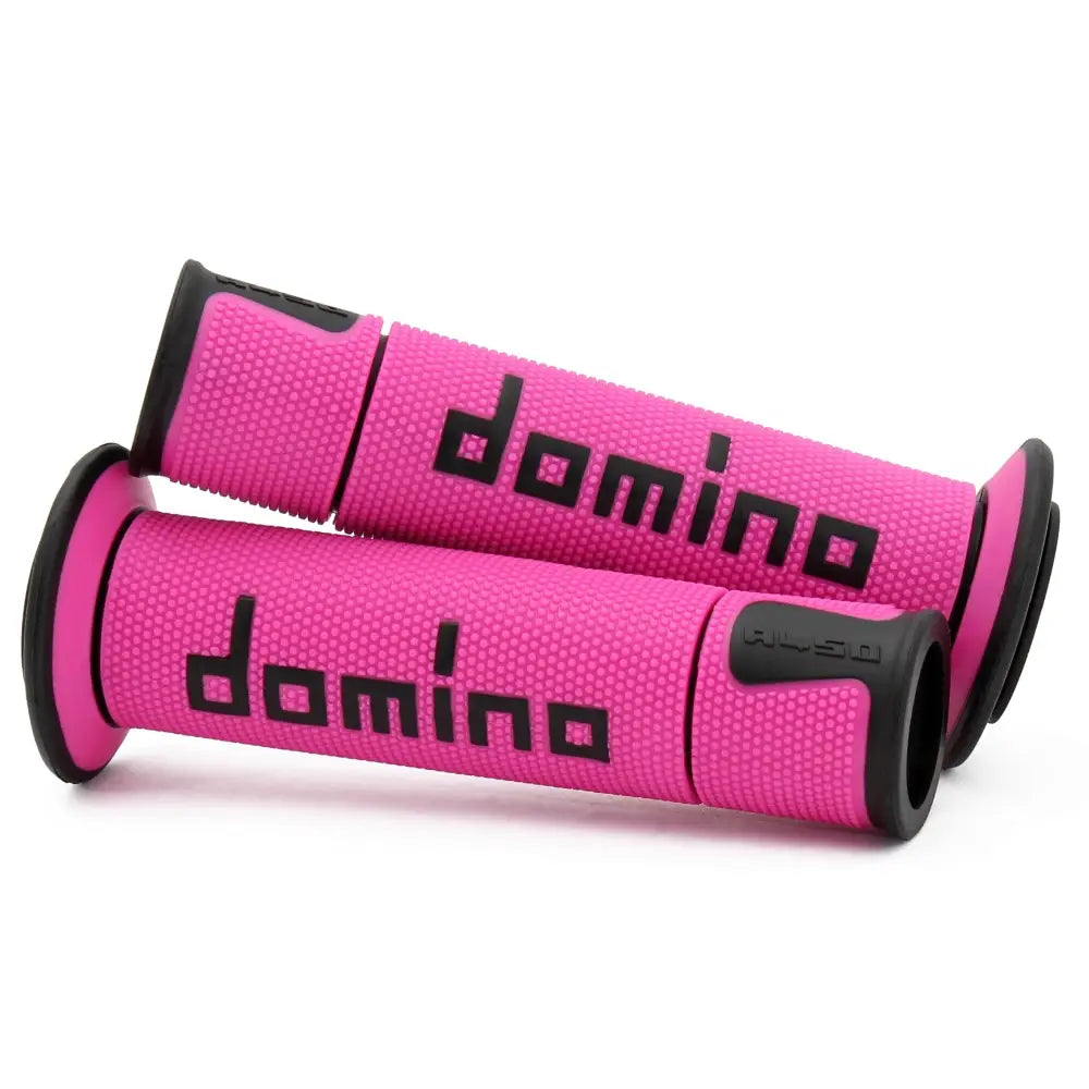 Domino Racing A450 Road Racing Grips A45041C4043B7-0 - Black Fuchsia Pair