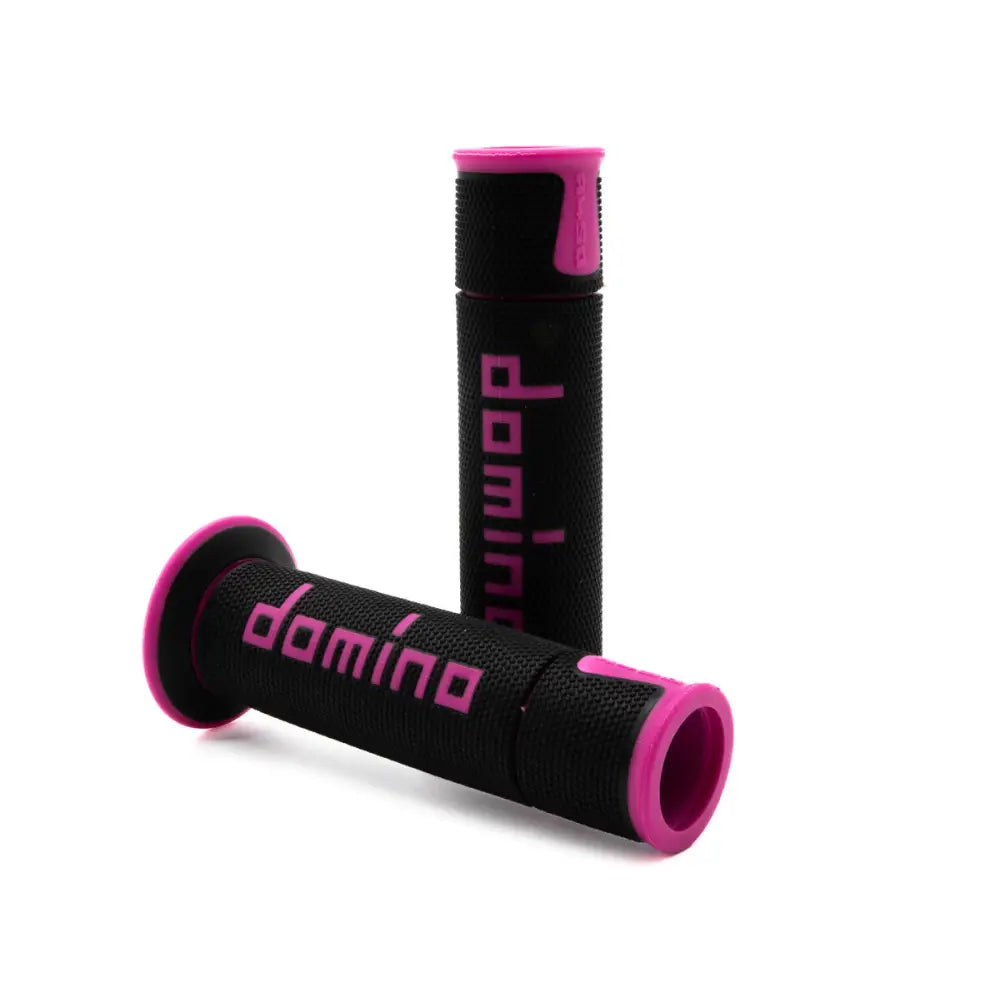 Domino Racing A450 Road Racing Grips A45041C4340B7-0 - Black Fuchsia Pair