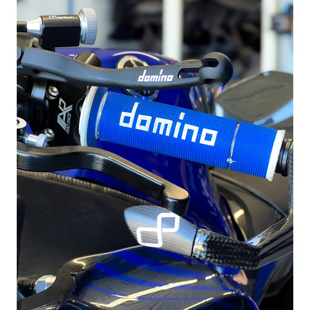 A450 Road Racing Grips Blue/White Pair