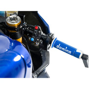 A450 Road Racing Grips Blue/White Pair