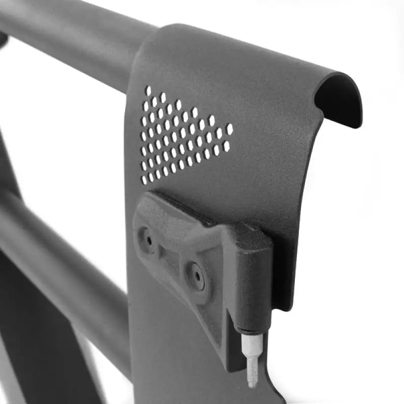 Door Tubular Lower Half; With Ball Handle; Textured; Black; Steel; Single; Retention Straps - Truck & Automotive