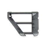 Door Tubular Lower Half; With Ball Handle; Textured; Black; Steel; Single; Retention Straps - Truck & Automotive