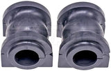 Two black rubber sway bar bushings from Dorman BSK81159PR Stabilizer Bar Kit