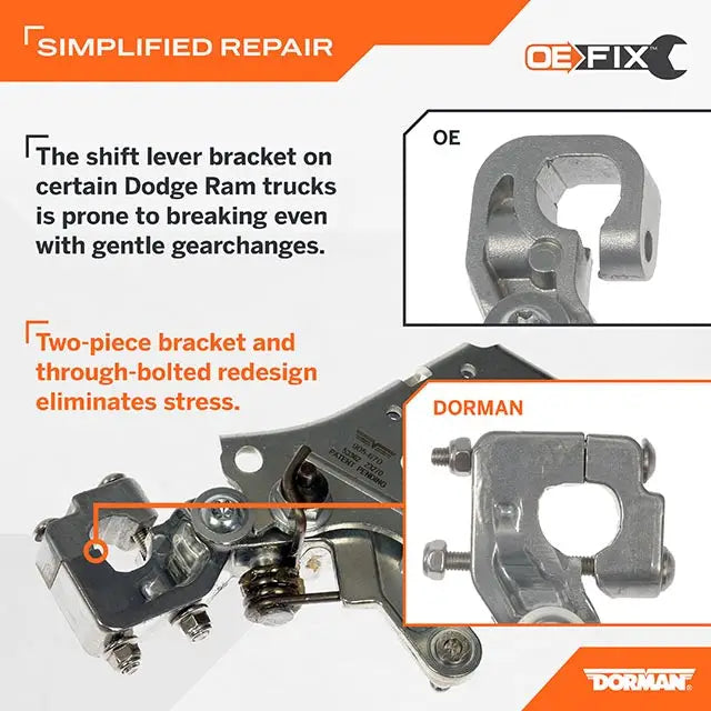 Dorman Easy To Install Auto Trans Shifter Cable Bracket 905-670 - Gearshift