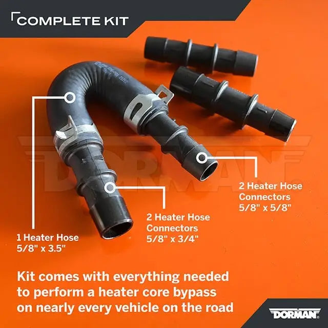 Dorman Limited Lifetime Warranty Heater Hose 626-001 - Core Bypass