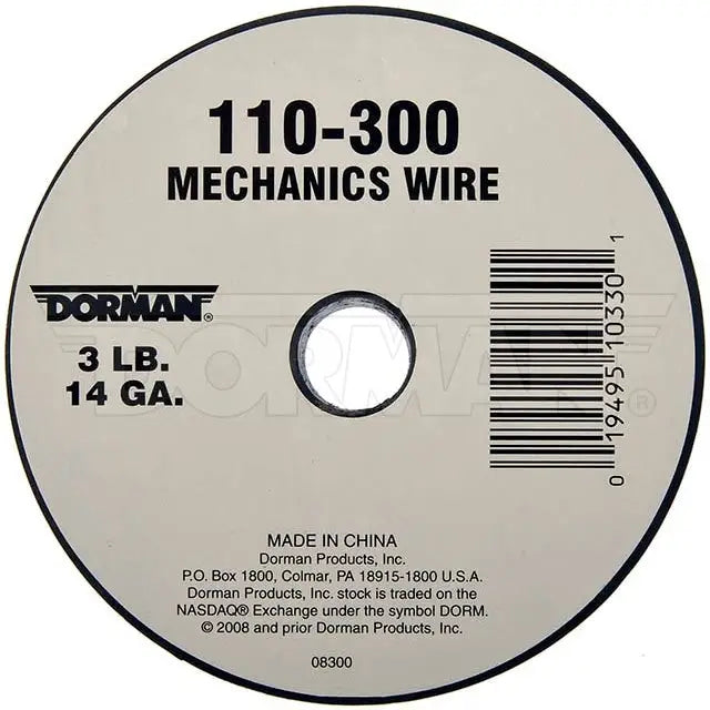 Dorman Limited Lifetime Warranty Mechanics Wire 110-300 - Mech 14 GA 3LB 174