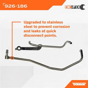 Dorman Limited Lifetime Warranty Turbocharger Coolant Line 926-186 - Turbo Kit