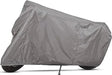 Covered motorcycle with Dowco Sportbike WeatherAll Plus Motorcycle Cover in gray
