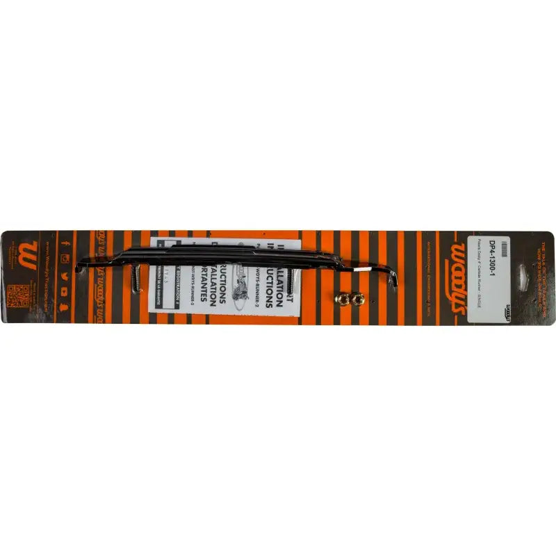 Black automotive windshield wiper blade with brass nuts for DP4-1300 Dooly carbide runner