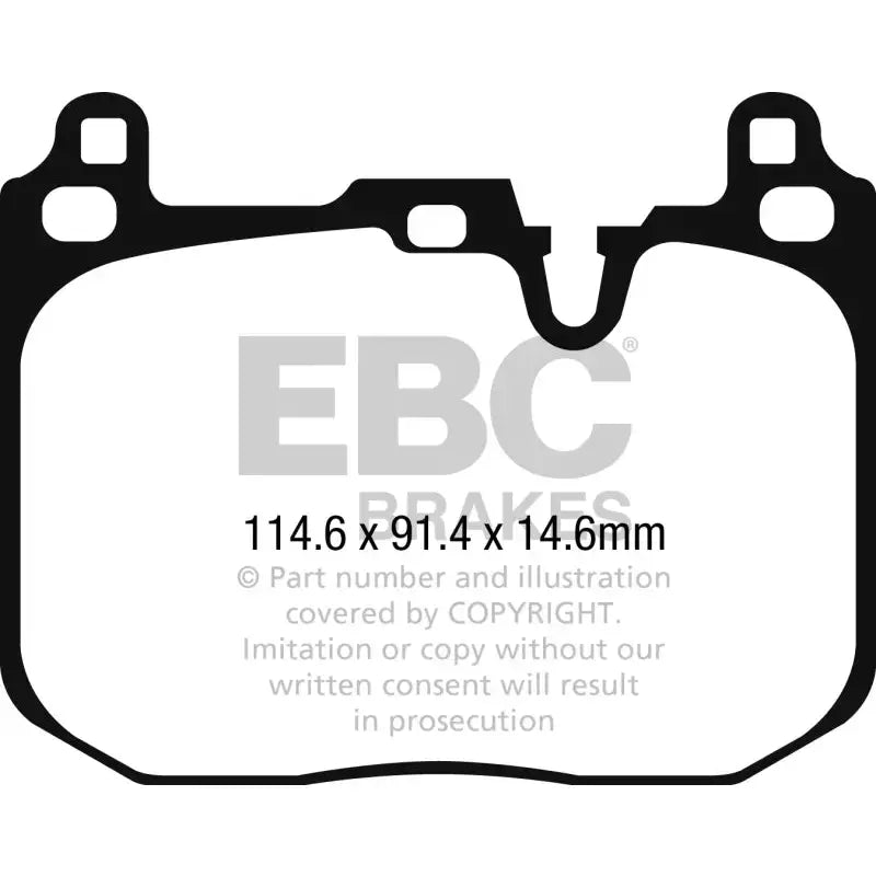 EBC DP42271R EBC 2015+ Mini Cooper John Cooper Works Yellowstuff Front Brake Pads