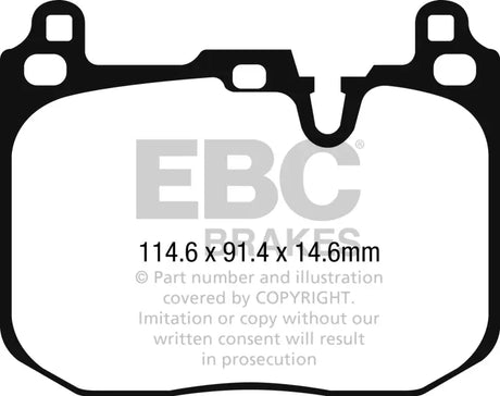 DP42271R EBC 2015+ Mini Cooper John Cooper Works Yellowstuff Front Brake Pads
