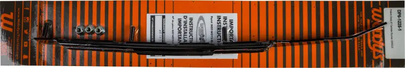 Black windshield wiper blade with mounting hardware for DP6-1225 Dooly Carbide Runner