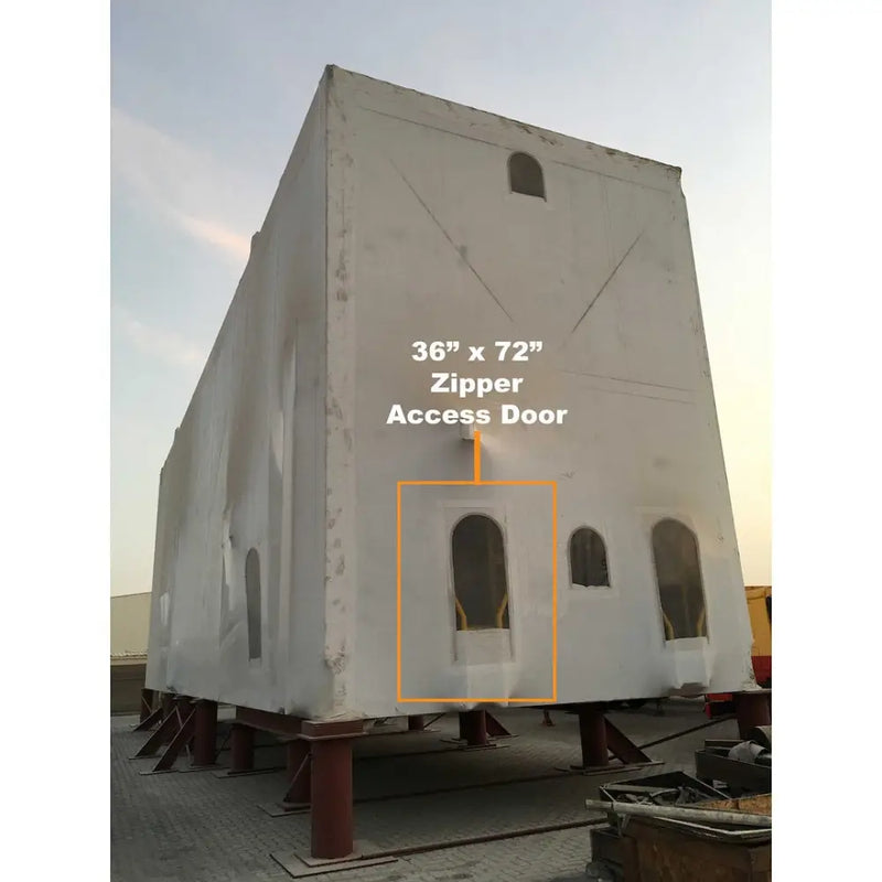 DR.Shrink Easy To Install Boat Shrink Wrap Access Door DS-72 - 36 72 Zipper Clea