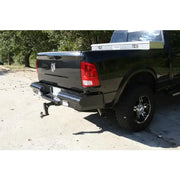 DR10-T2950-1 Fab Fours 10-14 Ddg Hd Rh Rear heavy-duty rear bumper on black vehicle, offering robust protection and enhanced rugged style.